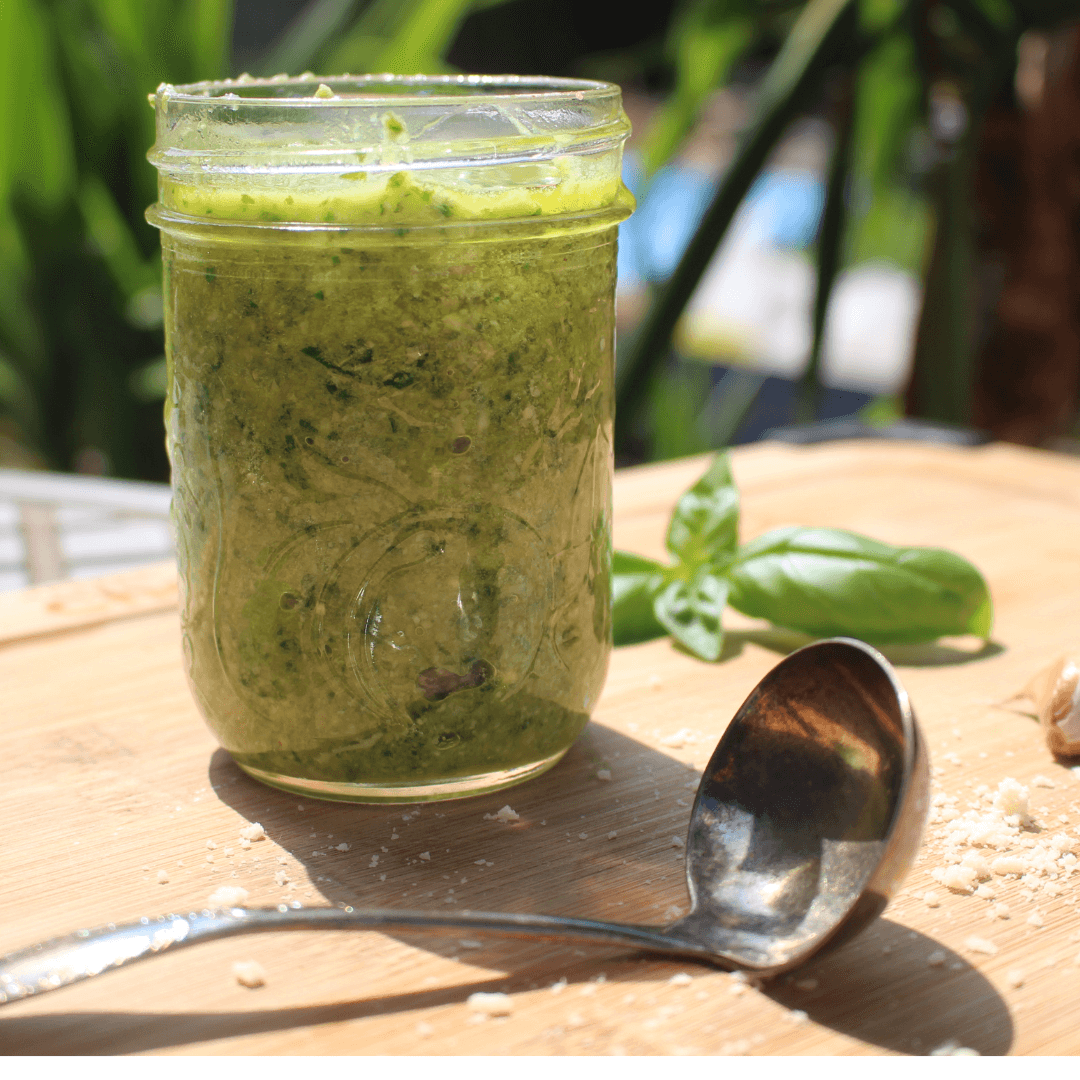 Pesto square compressed Pesto in a Jar